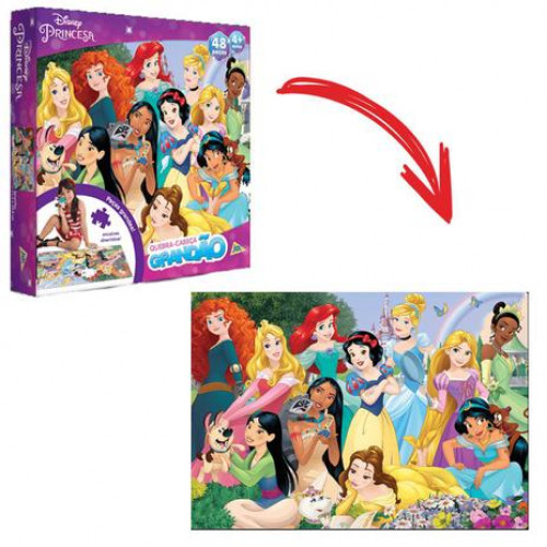 QUEBRA CABEÇA G. PRINCESAS 48 PÇS
